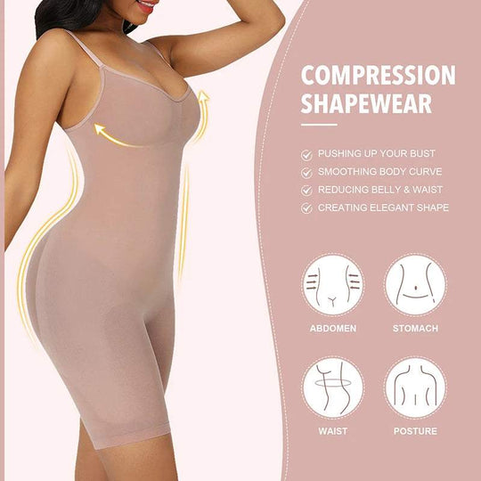 Full Body Shapewear Bodysuit – Waist Slimming, Tummy Control & Curve Enhancing Shaper