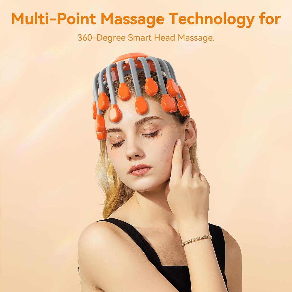 Relaxing Head Massager for Migraine Pain, Sinus Pressure & Stress