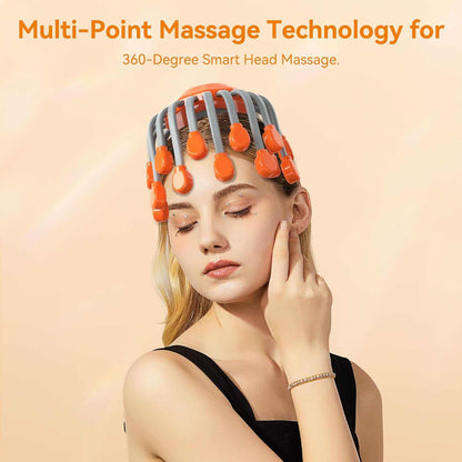 Relaxing Head Massager for Migraine Pain, Sinus Pressure & Stress