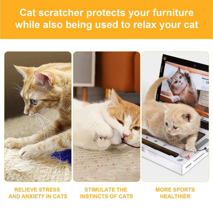 Cat Scratching Board Laptop – Interactive 3-in-1 Toy for Indoor Cats
