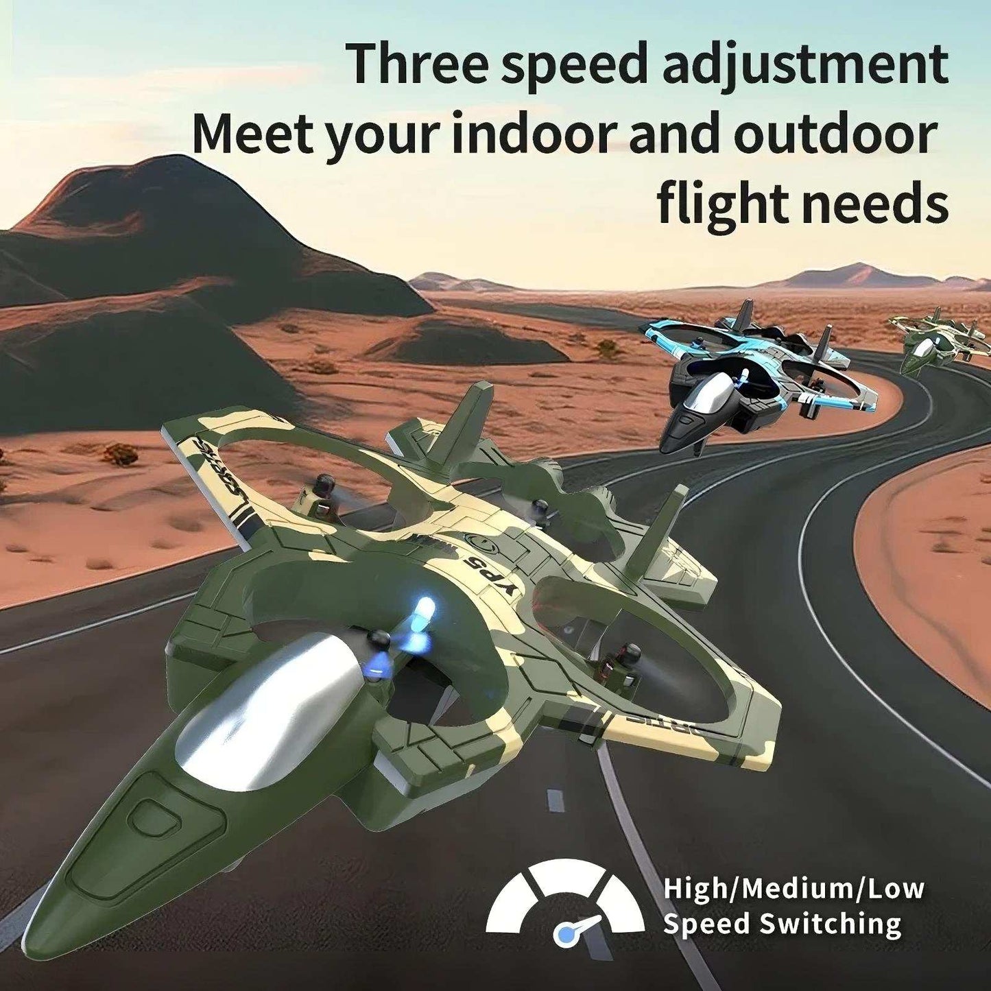 RC Foam Fighter Drone for Kids – Easy Control, Crash-Resistant Airplane