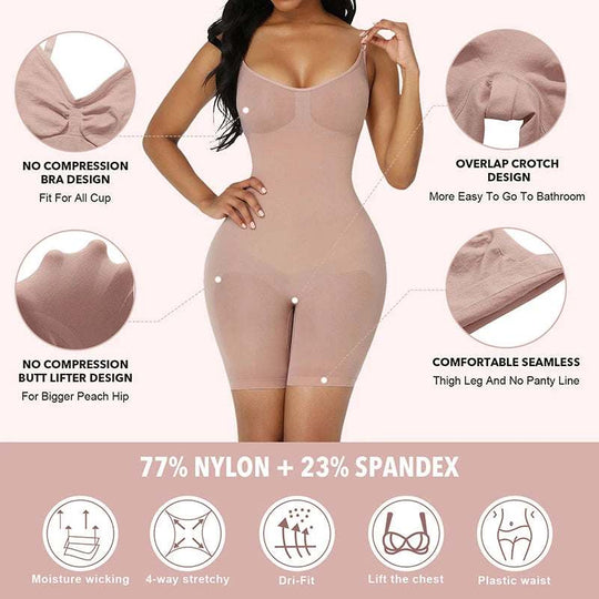 Full Body Shapewear Bodysuit – Waist Slimming, Tummy Control & Curve Enhancing Shaper