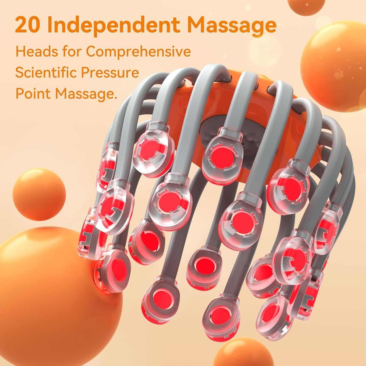 Relaxing Head Massager for Migraine Pain, Sinus Pressure & Stress