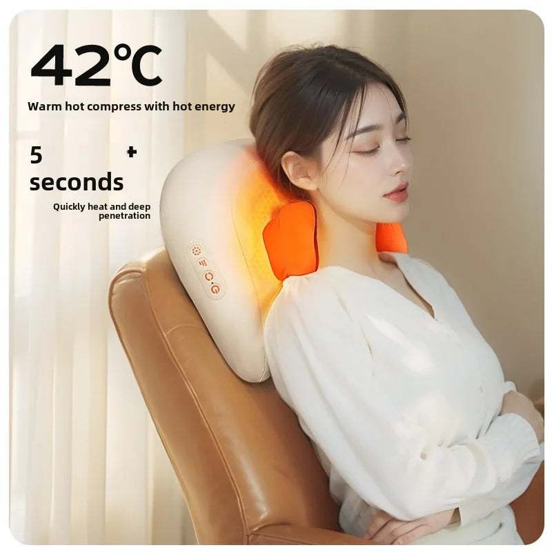 Electric Trapezius Massage Pillow – Deep Relief Anytime, Anywhere